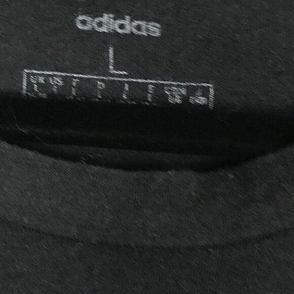 Adidas Black And White  T-Shirt Size L - Picture 3 of 6